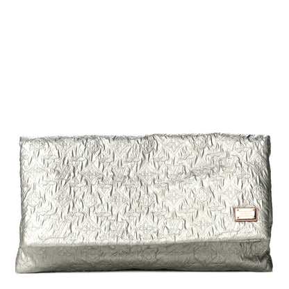 Louis Vuitton Jacquard Quilted Monogram Limelight Clutch GM Perle 1 of 9