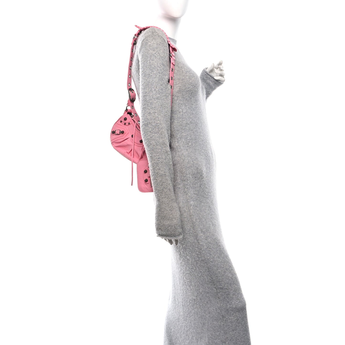 Agneau Arena XS Le Cagole Shoulder Bag Sweet Pink