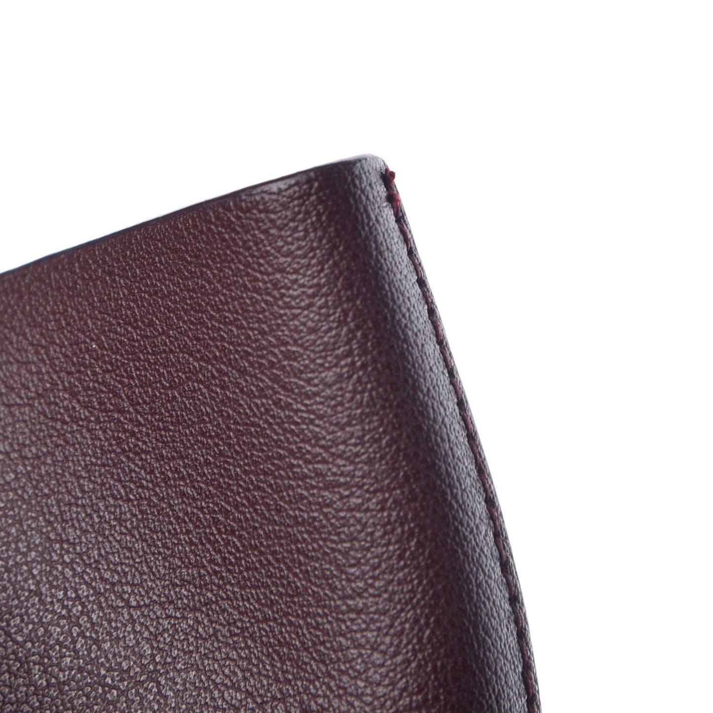 Calfskin Large Shopping Tote Bordeaux