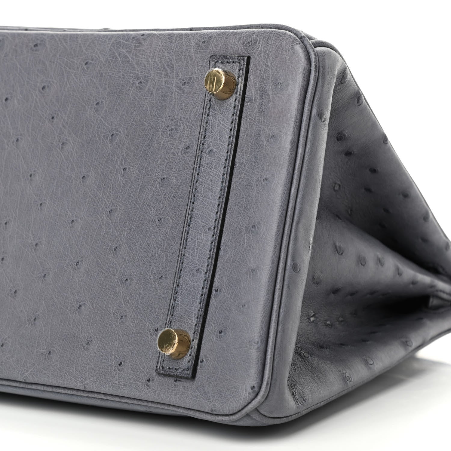 Hermes Ostrich Birkin 30 Gris Agate 9 of 10