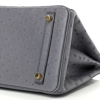 Hermes Ostrich Birkin 30 Gris Agate 9 of 10