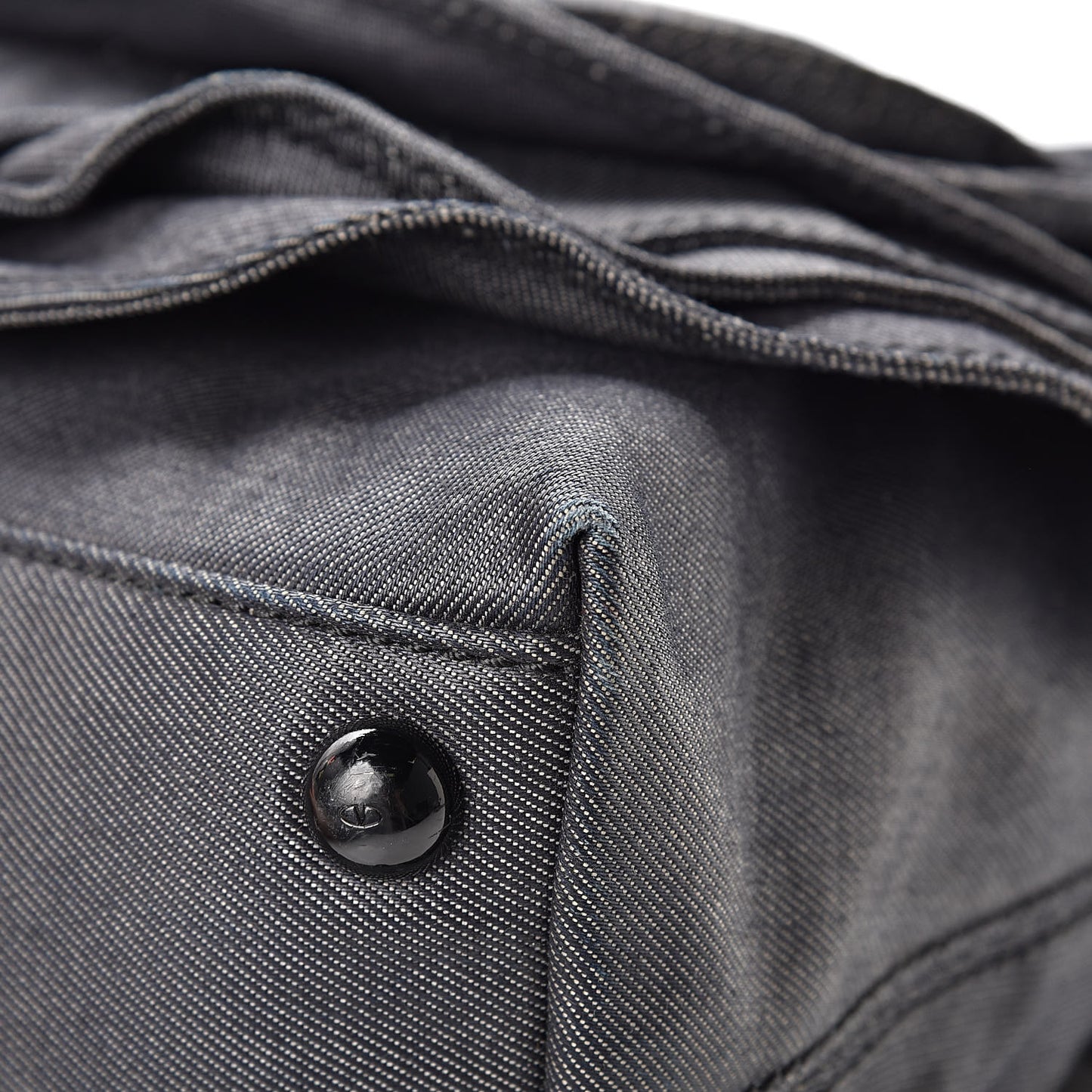 Denim Petale Dome Tote Dark Blue