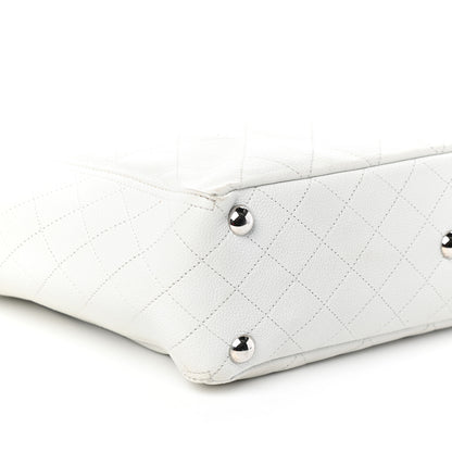 Chanel Caviar Stitched CC Pocket Tote White 16 of 19