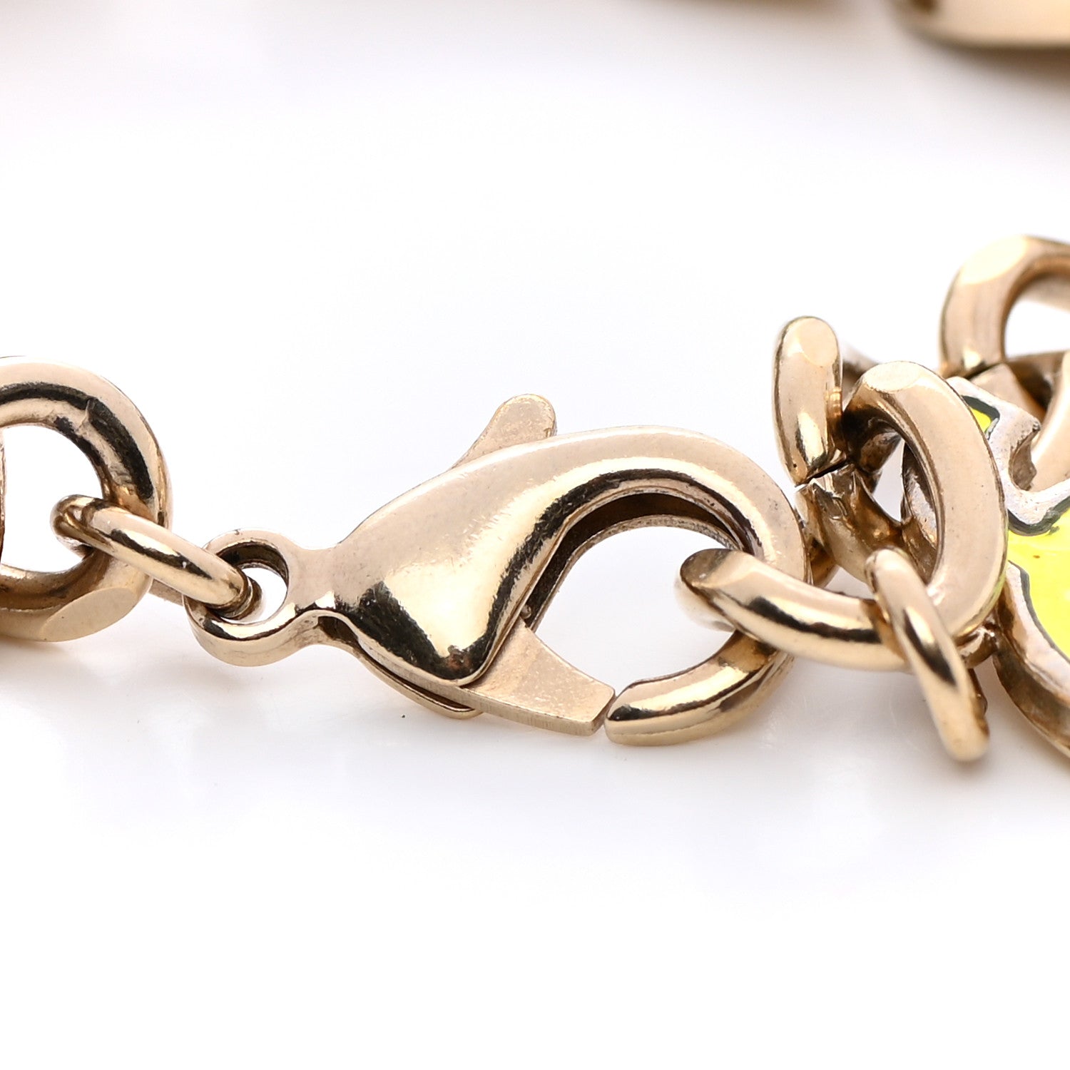 Chanel Iridescent CC Chain Link Bracelet Gold 4 of 5