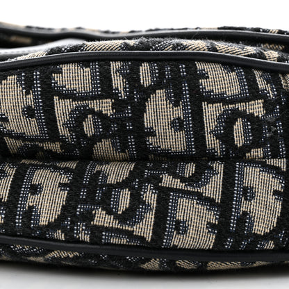Christian Dior Oblique Saddle Bag Blue 10 of 10