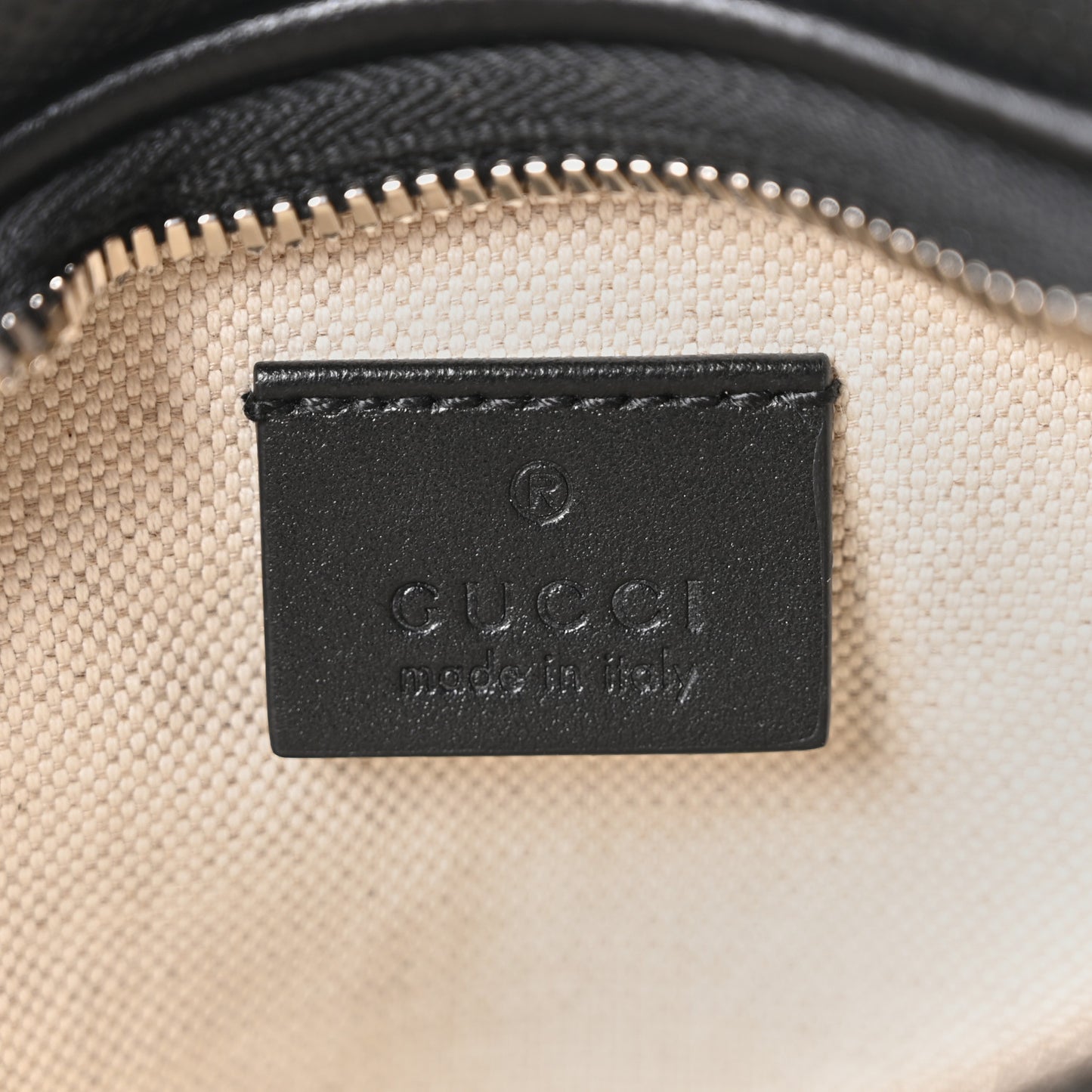 Calfskin GG Tennis Embossed Belt Bag Black