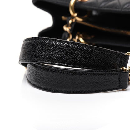 Chanel Caviar Quilted Grand Shopping Tote GST Black 22 of 28