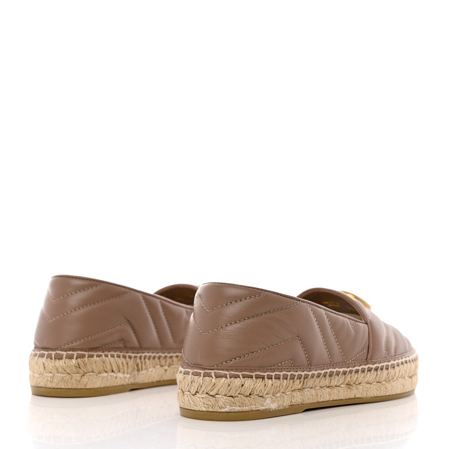 Nappa Matelasse GG Marmont Espadrilles 37.5 Porcelain Rose