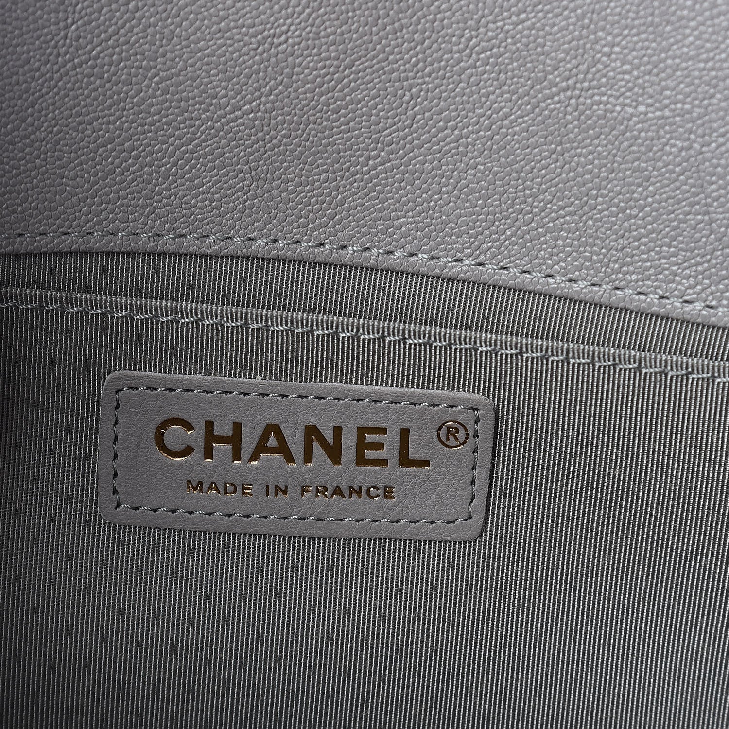 Chanel Caviar Quilted Medium Boy Flap Grey 6 of 11
