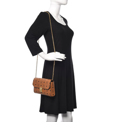 MCM Visetos Small Millie Crossbody Bag Cognac 2 of 10