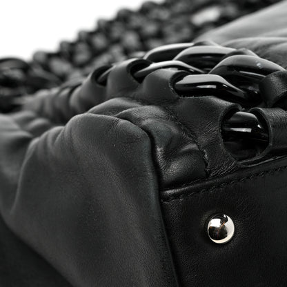 Chanel Calfskin Modern Chain Rhodoid East West Tote Black 11 of 17