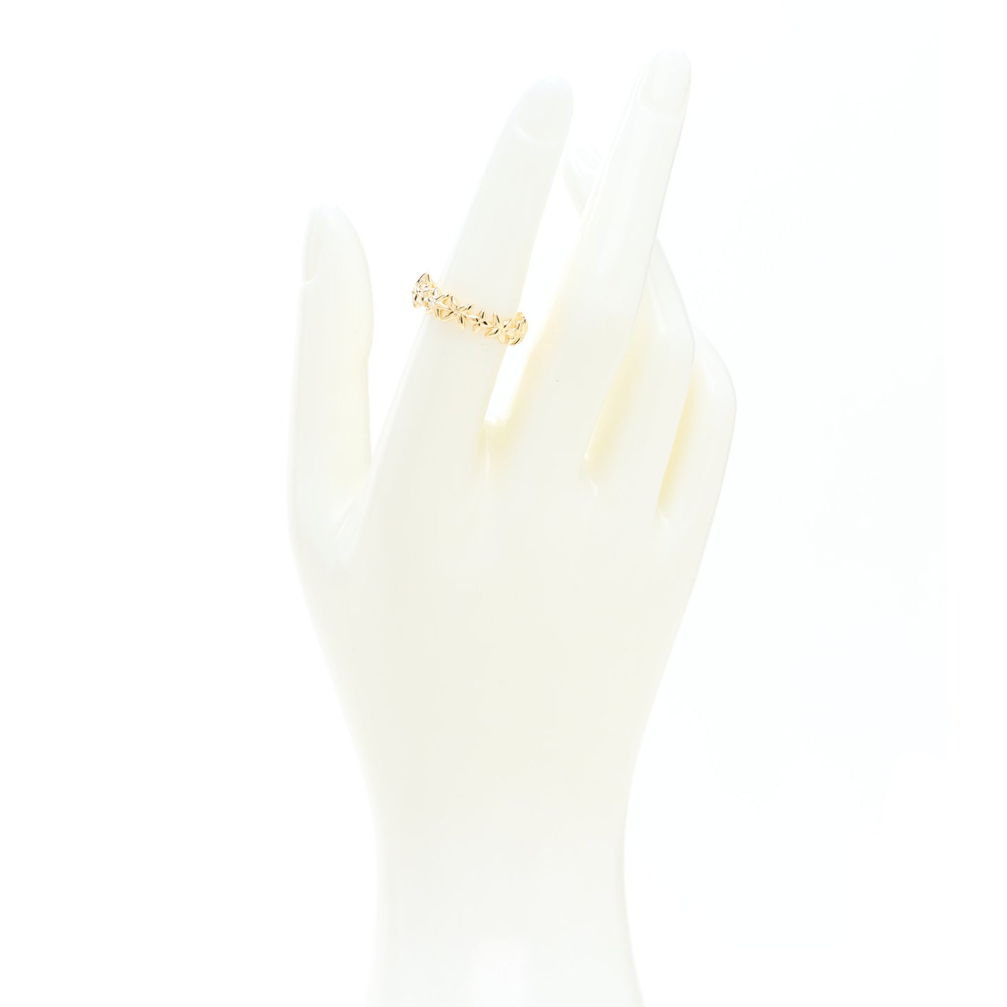 18K Yellow Gold Diamond Starburst Constellation Ring 51 5.75