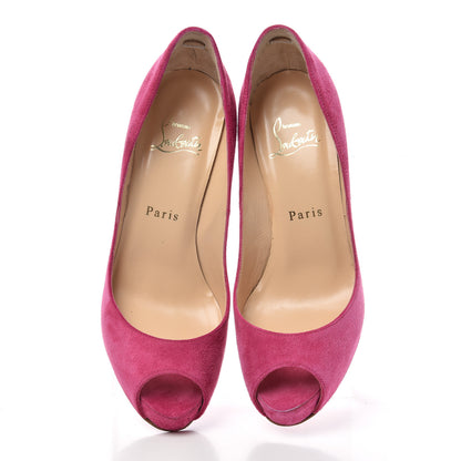 Christian Louboutin Veau Velours Very Prive 100 Pumps 36 Fuxia 5 of 10