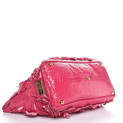 Valentino Garavani Python Primevere Floral Applique Large Tote Bag Pink 4 of 7