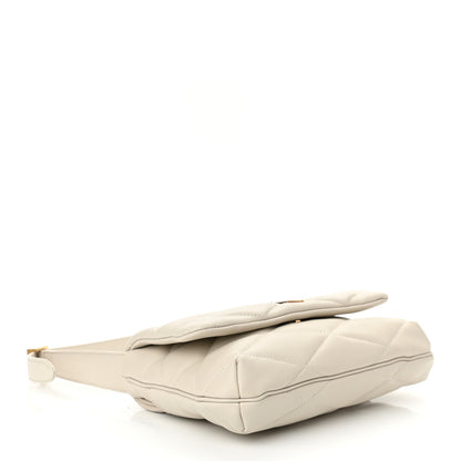 Saint Laurent Lambskin Quilted Le 57 Diamond Shoulder Bag Crema Soft 4 of 10