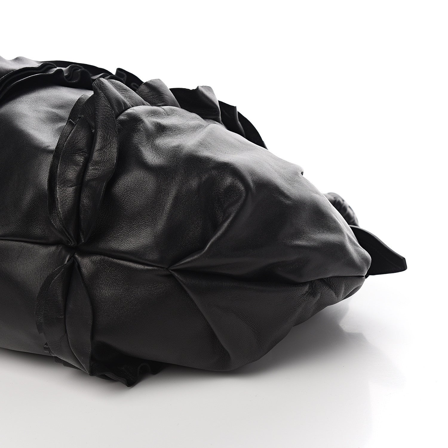 Prada Nappa Ruffle Bag Black 8 of 10
