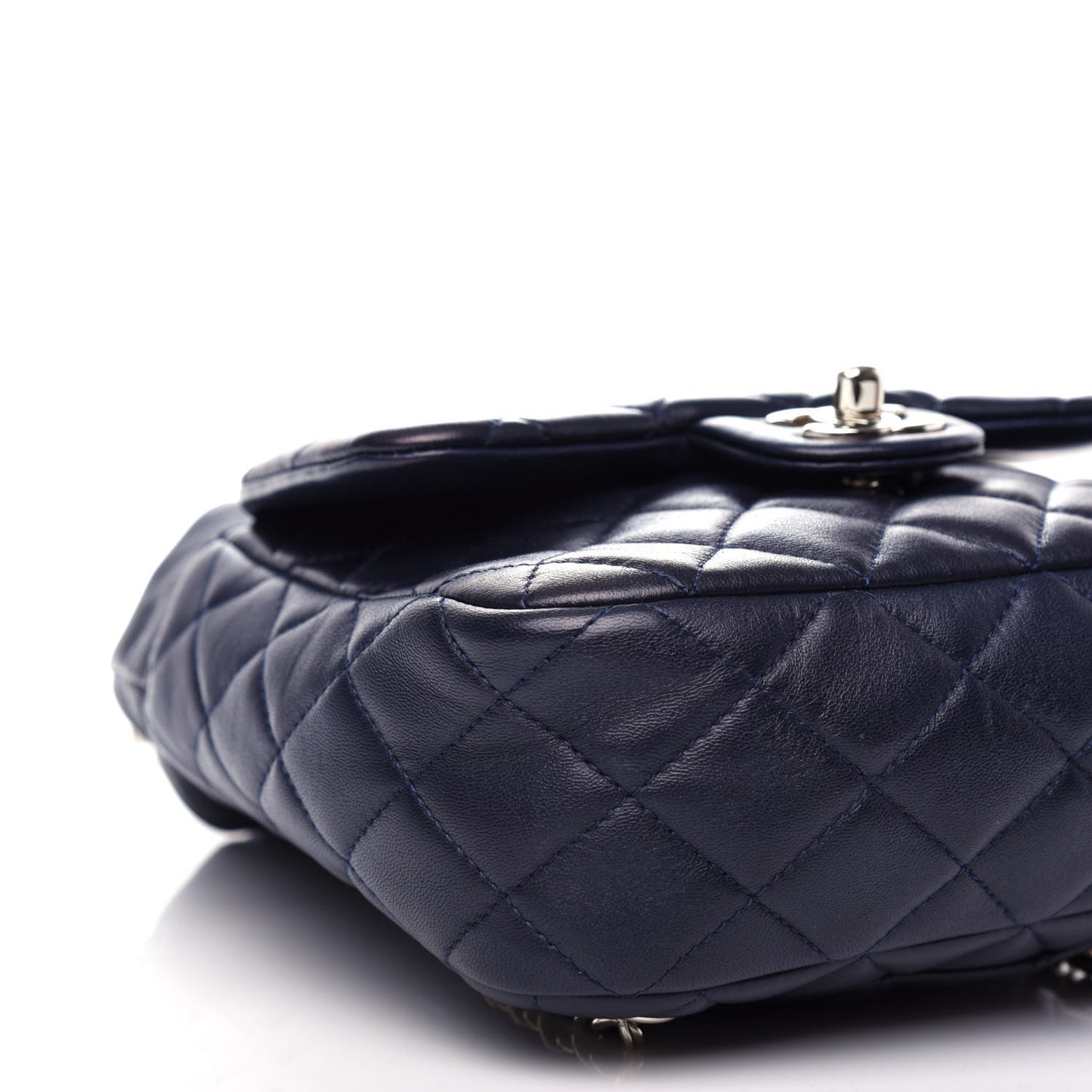 Lambskin Quilted Small in Seoul Backpack Navy