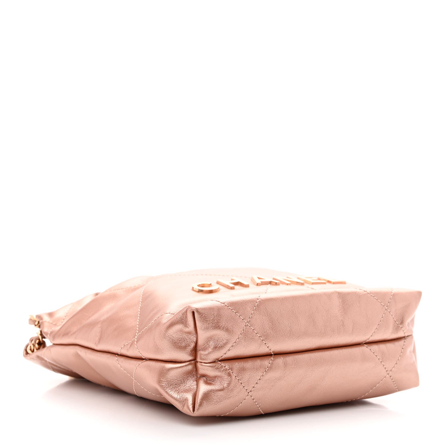 Chanel Metallic Calfskin Quilted Mini Chanel 22 Copper 4 of 10