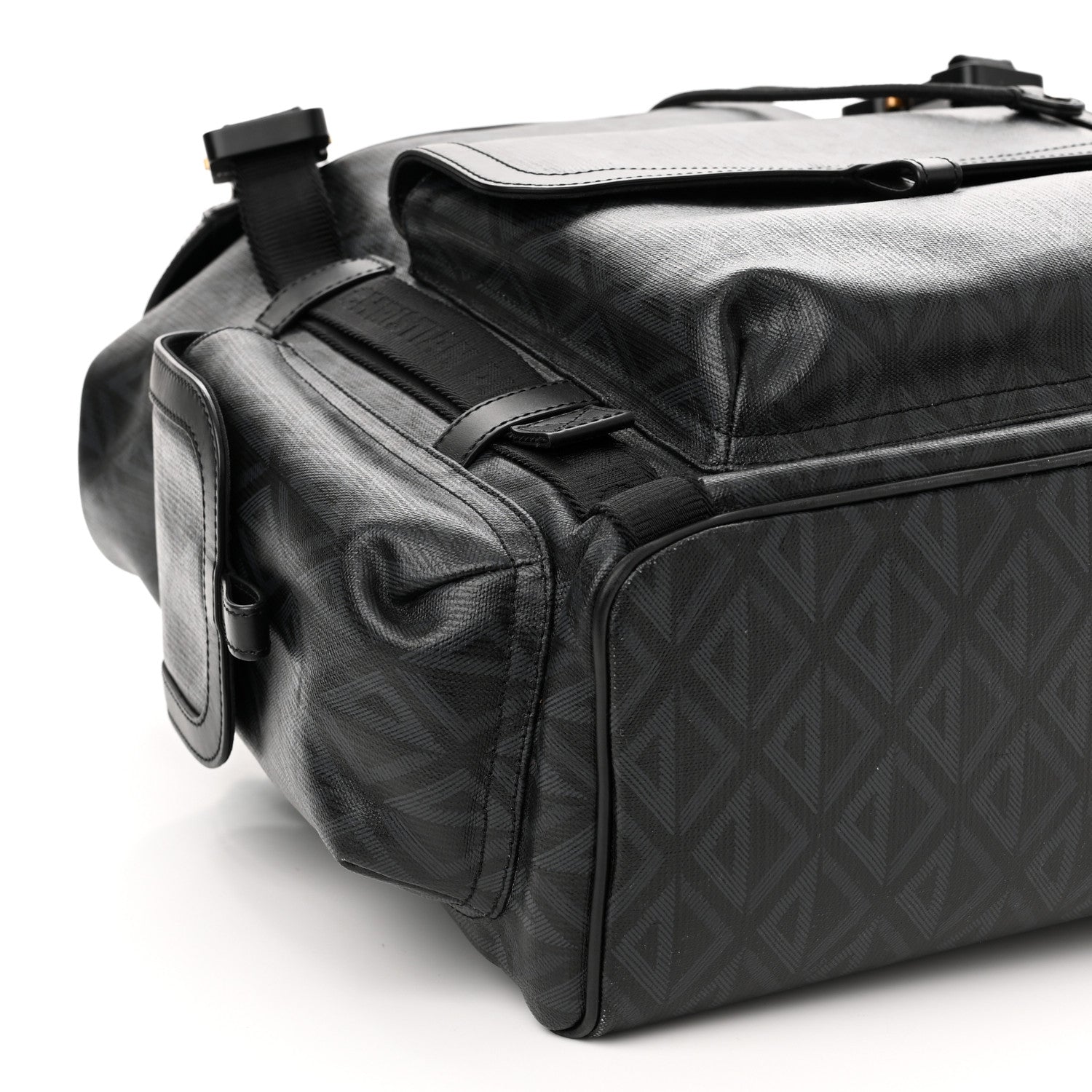 Christian Dior Canvas CD Diamond Hit The Road Backpack Black 8 of 10