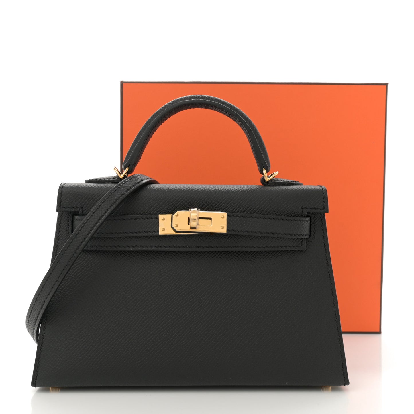 Epsom Mini Kelly Sellier 20 Black