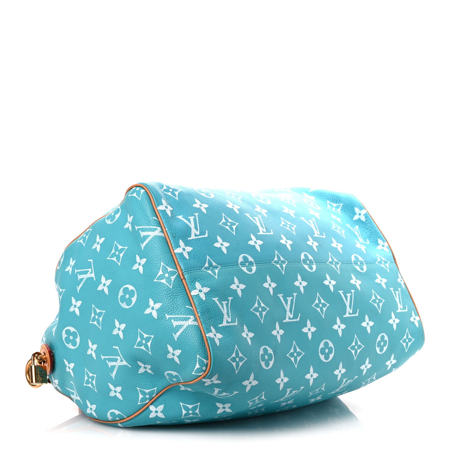 Louis Vuitton Calfskin Monogram Speedy P9 Bandouliere 40 Turquoise 5 of 16