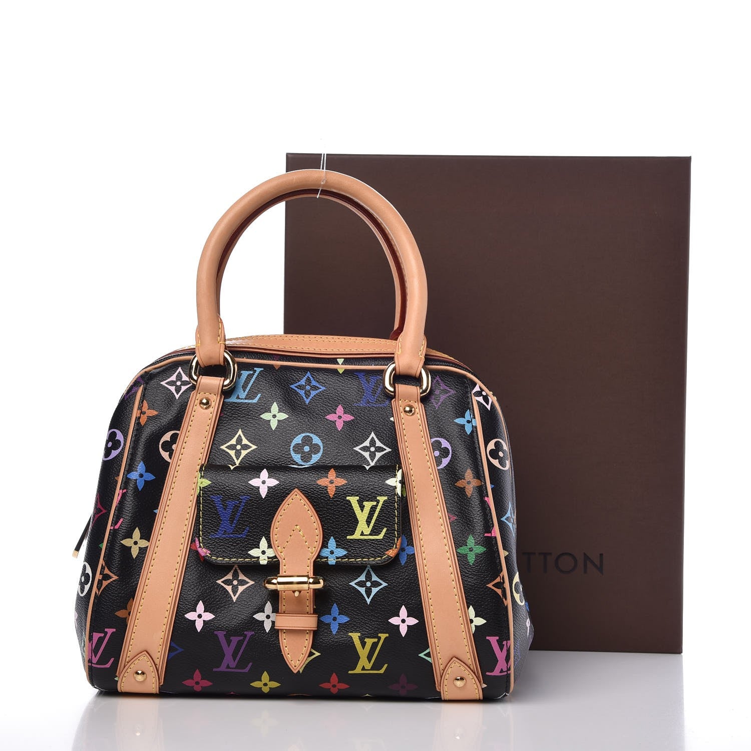 Louis Vuitton Monogram Multicolor Priscilla Black 8 of 8