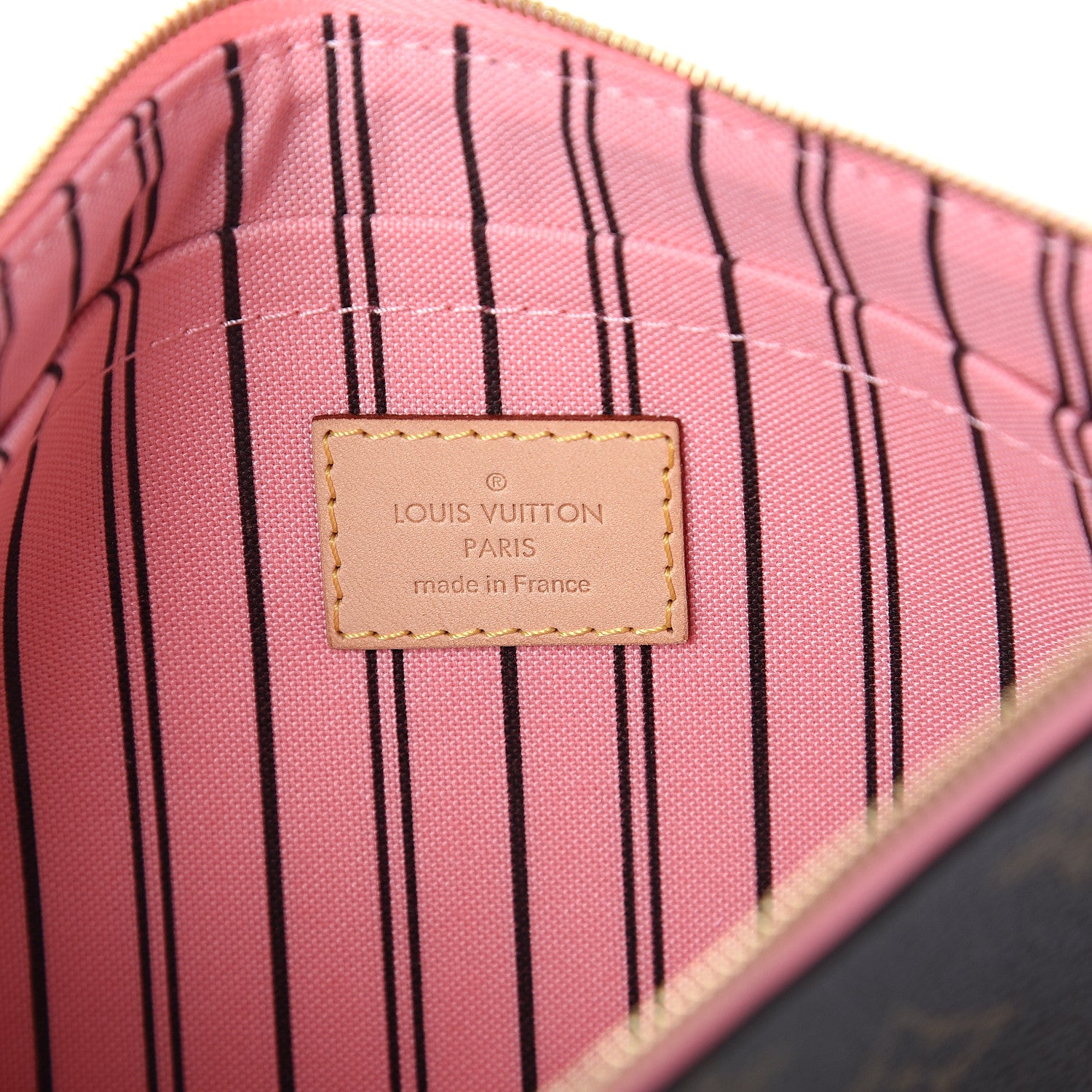 Louis Vuitton Monogram Neverfull MM GM Pochette Sugar Pink 5 of 5