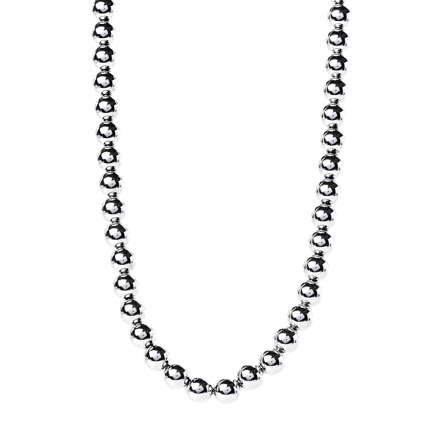 Tiffany Sterling Silver 10mm HardWear Ball Necklace 1 of 5