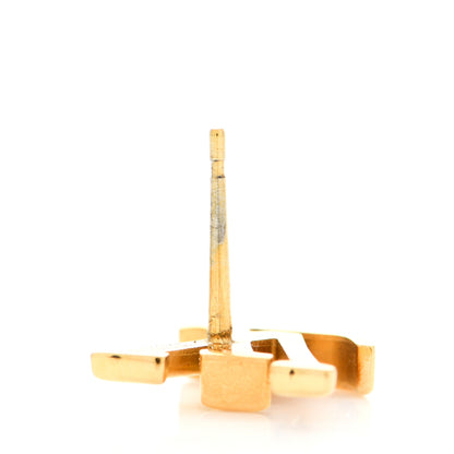 Louis Vuitton Metal LV Iconic Earrings Gold 6 of 7