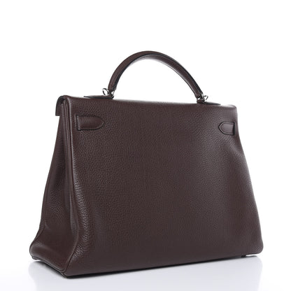 Hermes Togo Kelly Retourne 40 Chocolate 3 of 31