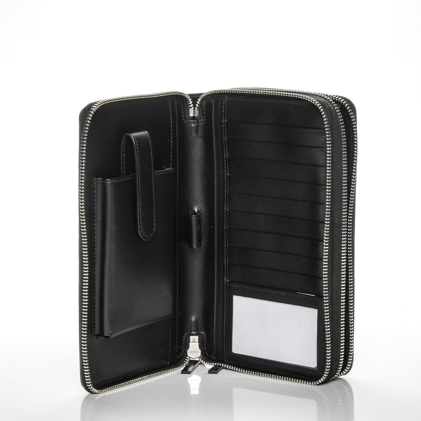 Guccissima Signature Travel Document Case Black