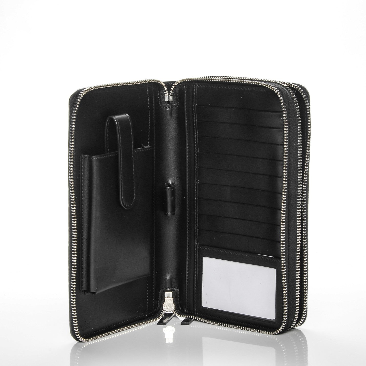 Gucci Guccissima Signature Travel Document Case Black 5 of 7