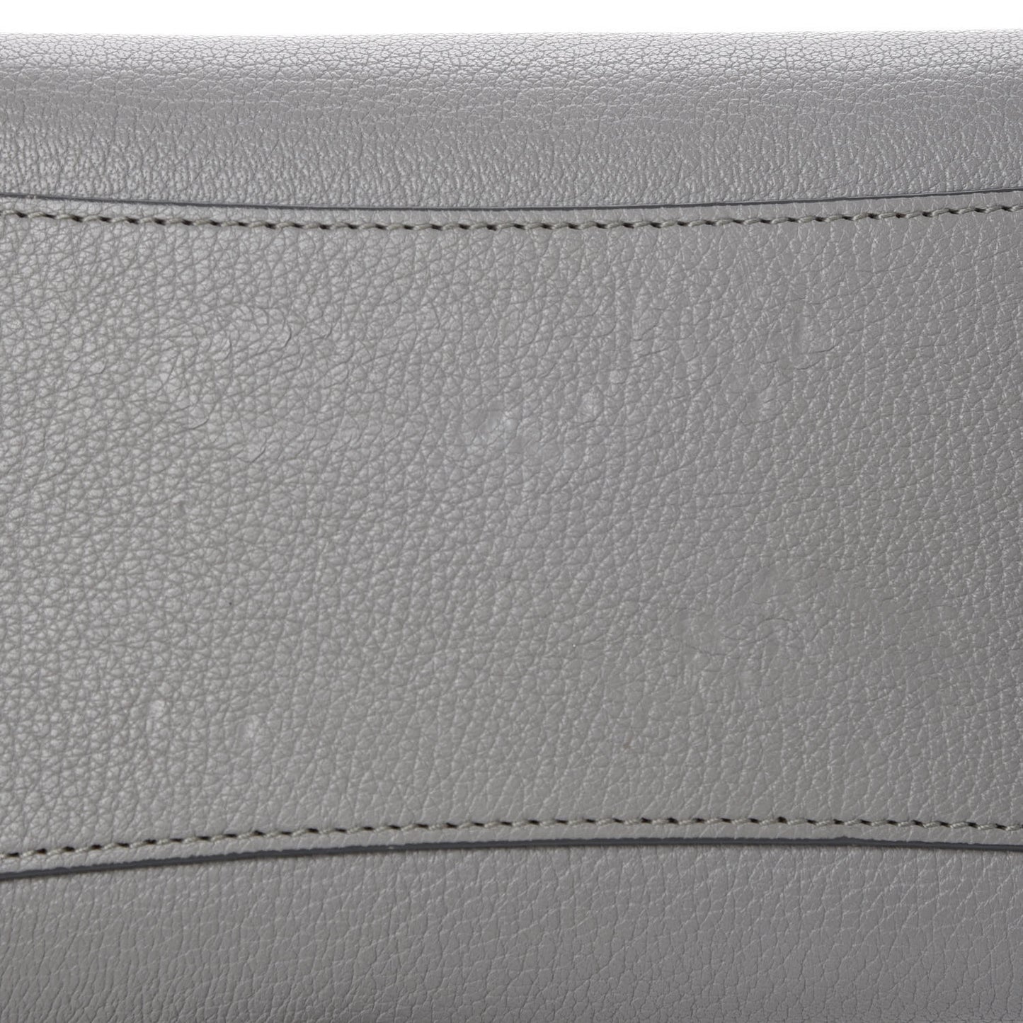 Sugar Goatskin Mini Antigona Pearl Grey