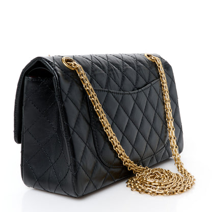 Chanel Aged Calfskin Quilted 2.55 Reissue 225 Flap Black 3 of 11