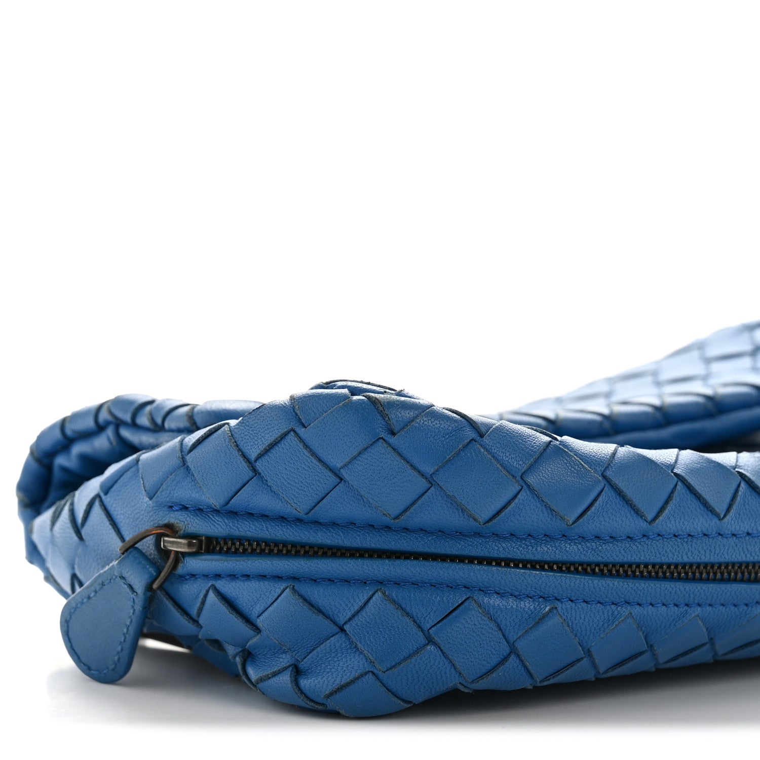 Bottega Veneta Nappa Intrecciato Small Chain Crossbody Blue 10 of 14