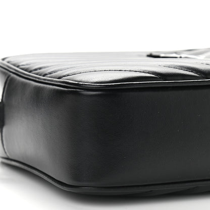 Saint Laurent Calfskin Matelasse Monogram Lou Camera Bag Black 8 of 9