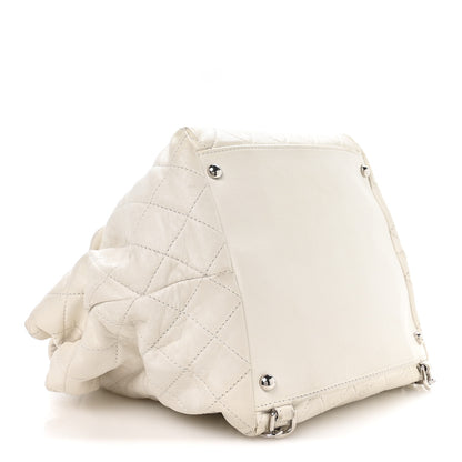 Chanel Lambskin Quilted Beijing Backpack Bag White 4 of 10