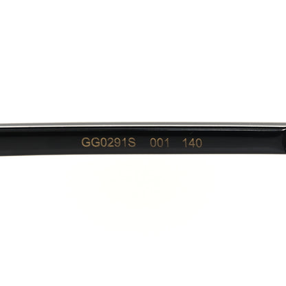 Gucci Metal Rimless Square Sunglasses GG0291S Black Gold 6 of 8