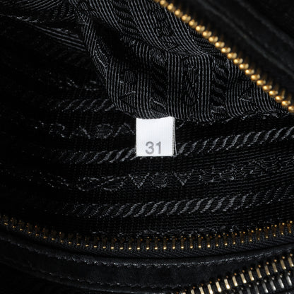 Prada Soft Calf Bowler Bag Black 9 of 10