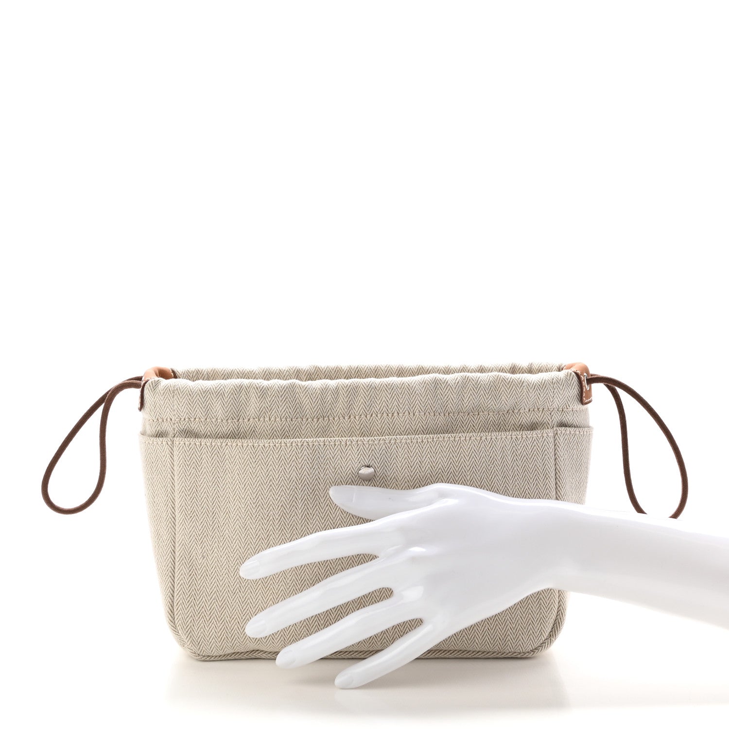 Hermes Canvas Barenia Fourbi 20 PM Pouch Naturel Fauve 2 of 11