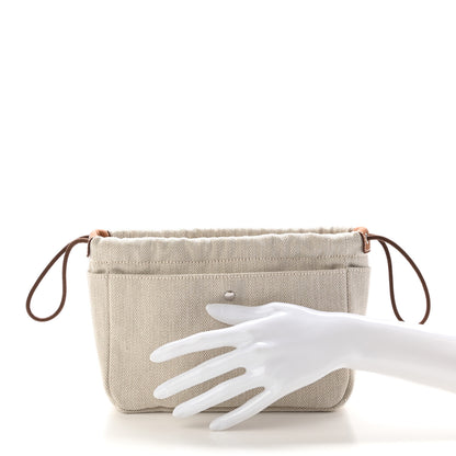 Hermes Canvas Barenia Fourbi 20 PM Pouch Naturel Fauve 2 of 11