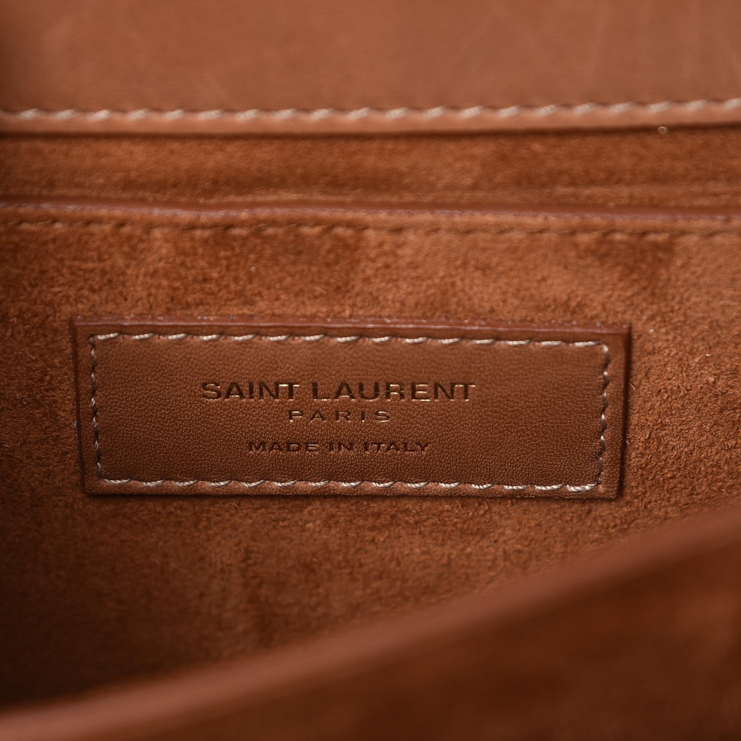 Saint Laurent Calfskin Medium Monogram Sunset Tan 6 of 10