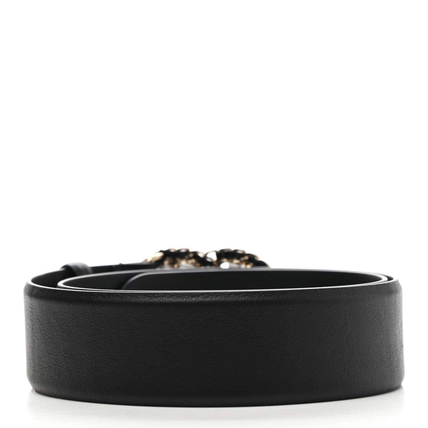 Chanel Calfskin CC Chain Belt 75 30 Black 2 of 8