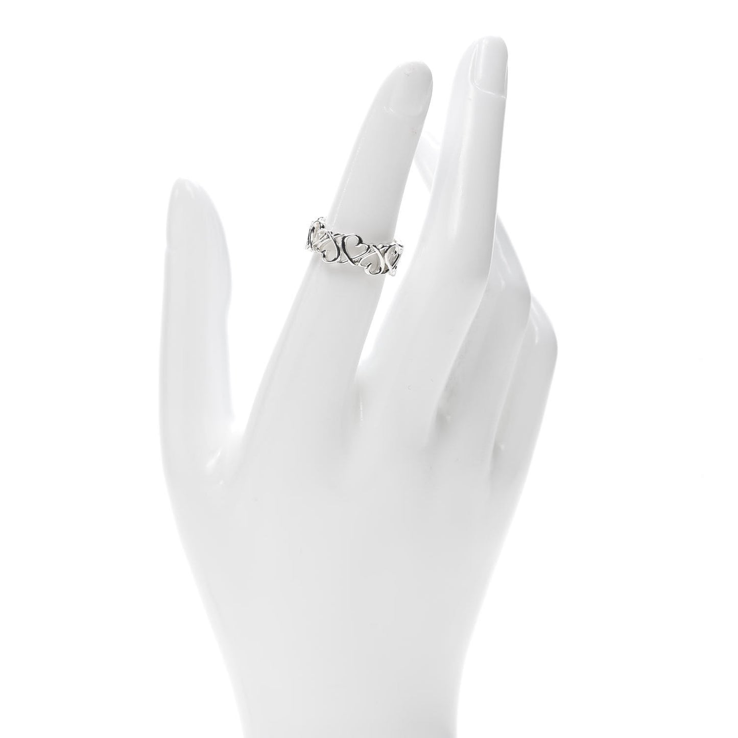 Sterling Silver Paloma Picasso Loving Heart Band Ring 52 6