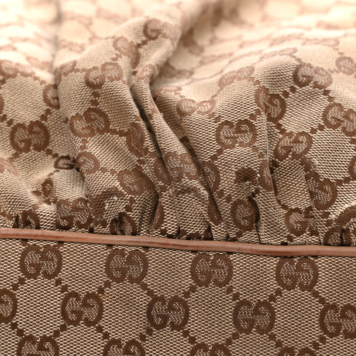Monogram Hobo Beige