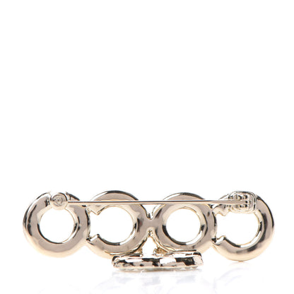 Chanel Pearl Coco Brooch Gold 3 of 5