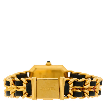 Chanel Stainless Steel Lambskin 20mm Chain Premiere Quartz Watch Gold L 3 of 4