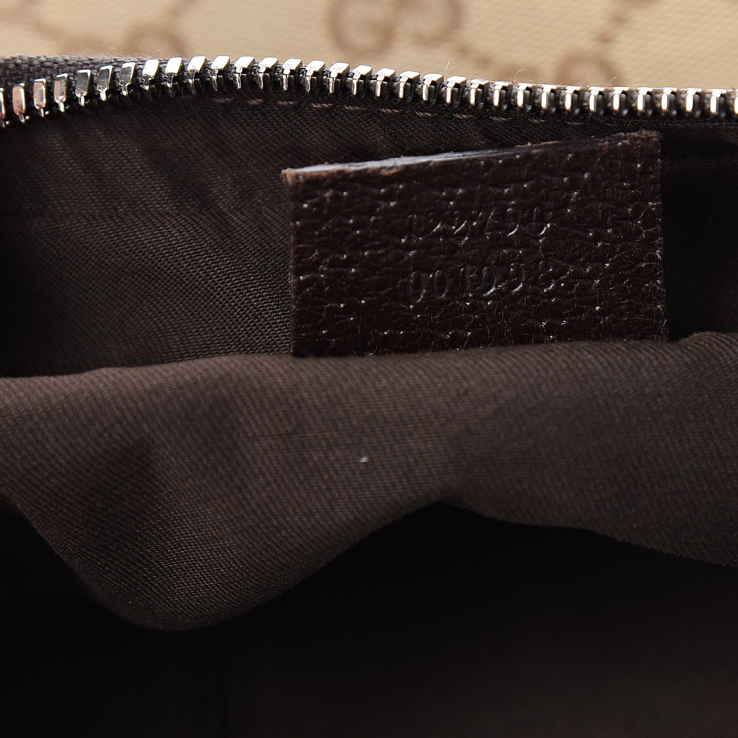 Gucci Monogram Medium Half Moon Hobo Dark Brown 7 of 13