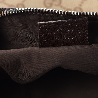 Gucci Monogram Medium Half Moon Hobo Dark Brown 7 of 13