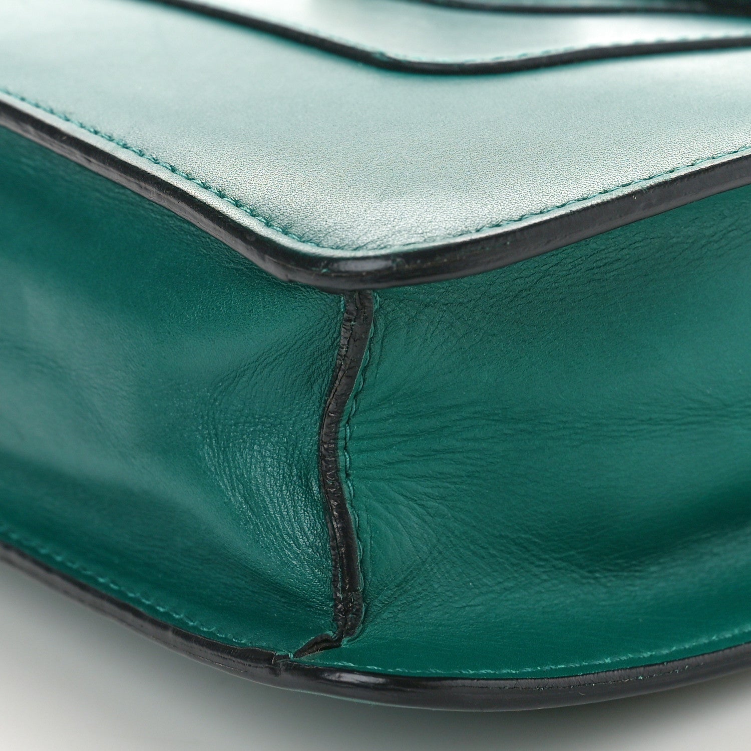 Bulgari Calfskin Serpenti Forever Crossbody Emerald Green 9 of 11